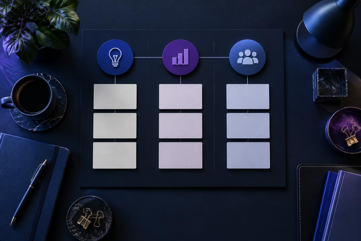 Tableau listant des piliers de contenu pour une stratégie LinkedIn