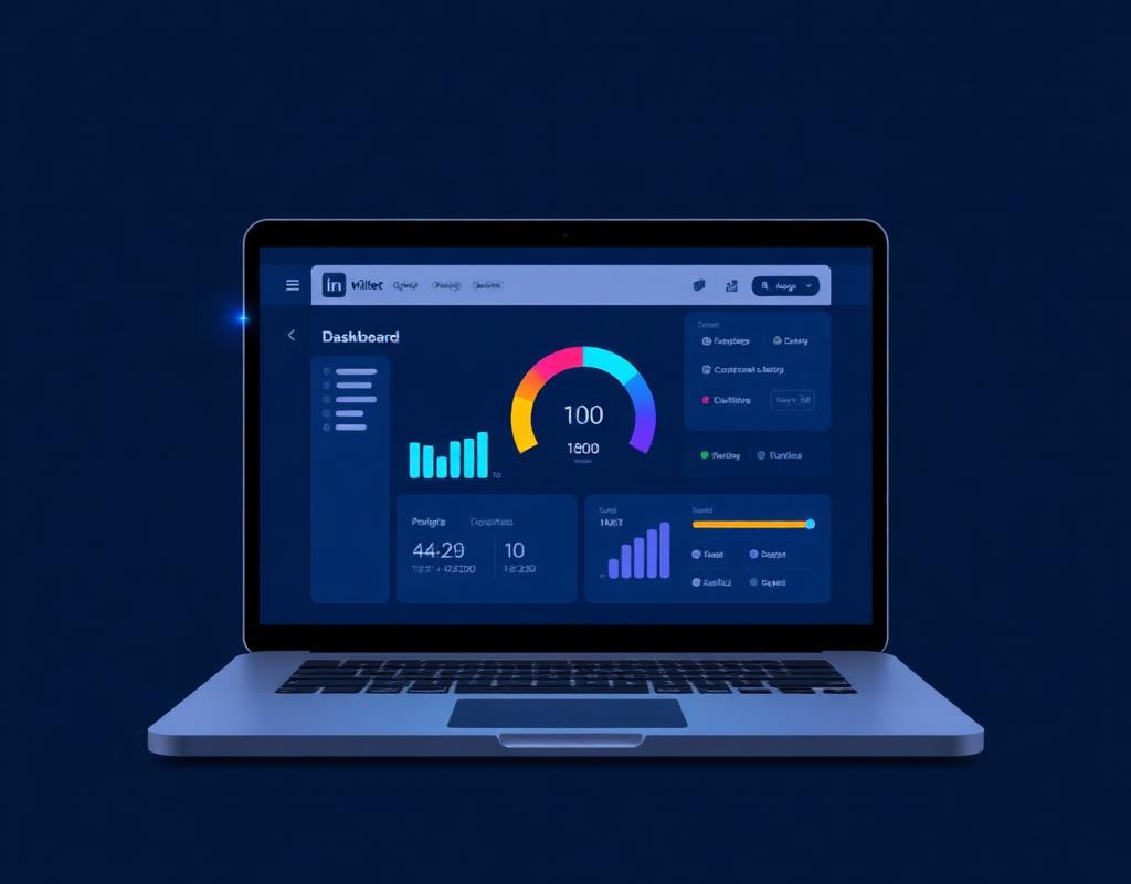 Tableau de bord LinkedIn affichant un score de social selling index