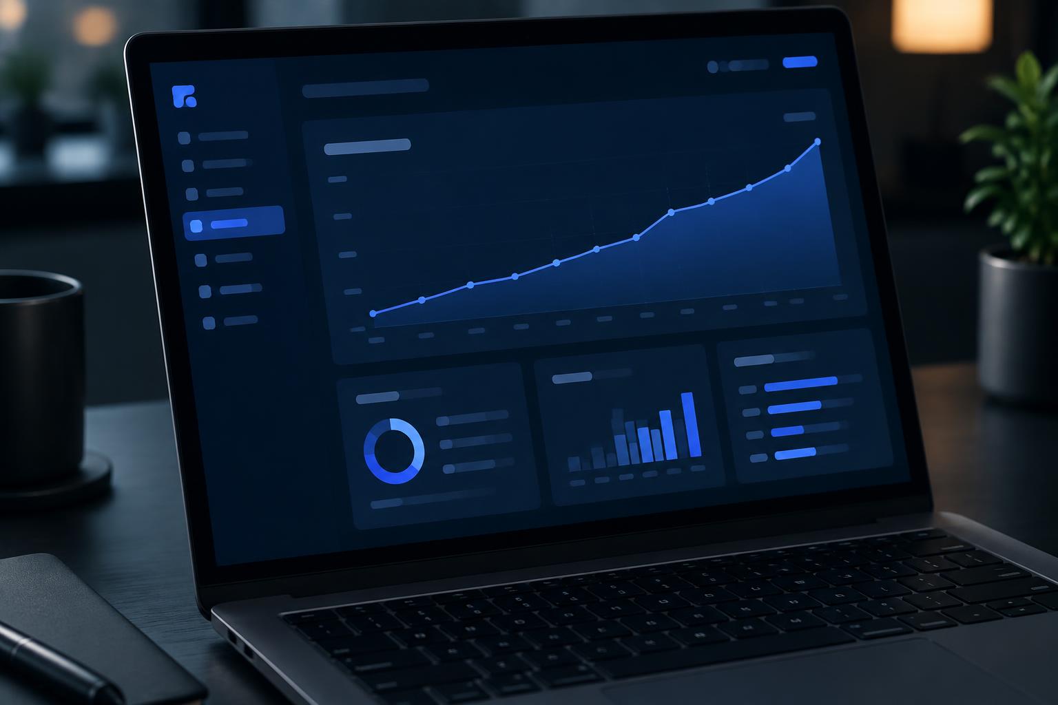 Statistiques de portée d'un compte LinkedIn en progression sur trois mois